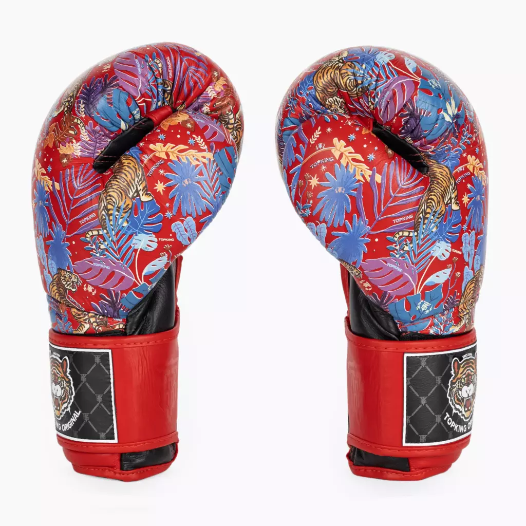 Боксёрские перчатки Top King Boxing Wild Tiger black/red