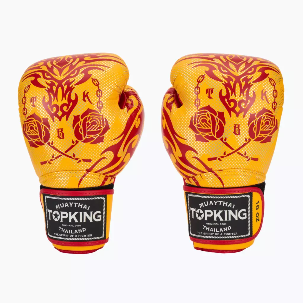 Боксёрские перчатки Top King Boxing Dragon yellow