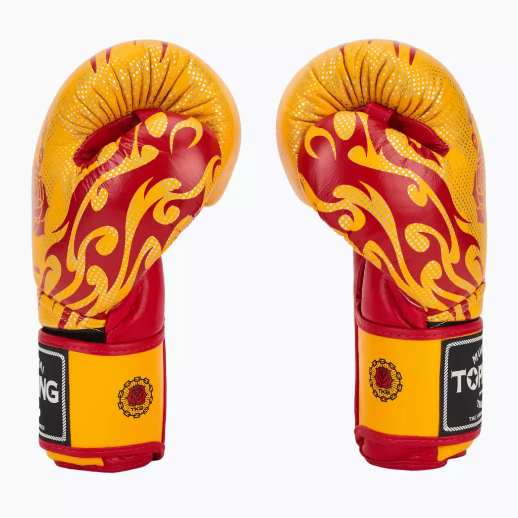 Боксёрские перчатки Top King Boxing Dragon yellow