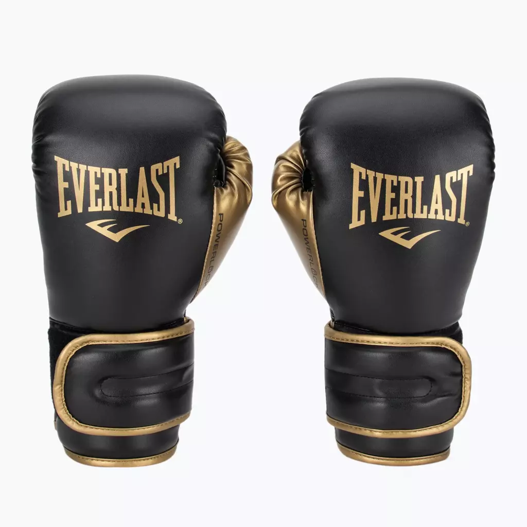 Боксёрские перчатки Everlast Powerlock 2 black/gold