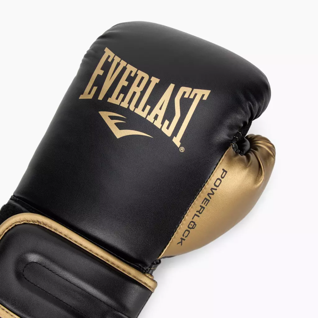 Боксёрские перчатки Everlast Powerlock 2 black/gold