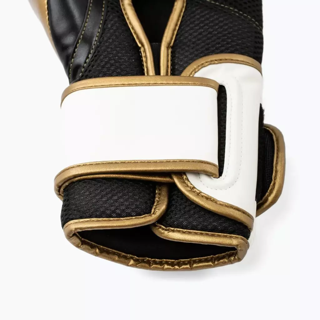 Боксёрские перчатки Everlast Powerlock 2 white/gold