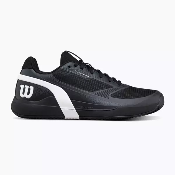 Теннисные Кроссовки Wilson Rush Pro 5 Clay black/white/stormy weather