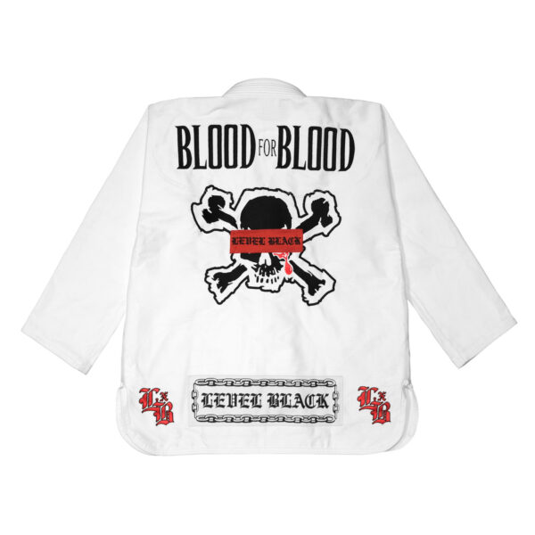 Кимоно Level x Black Blood For Blood - White