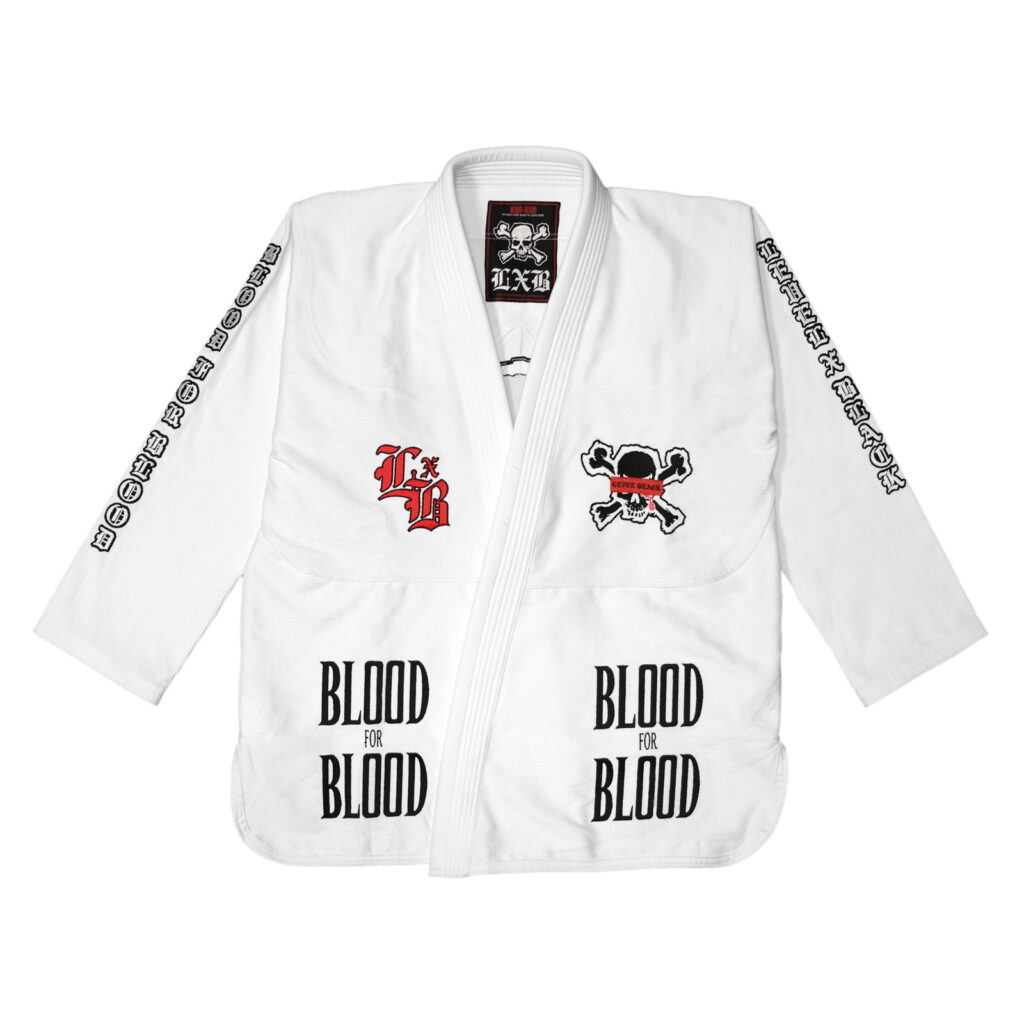 Кимоно Level x Black Blood For Blood - White