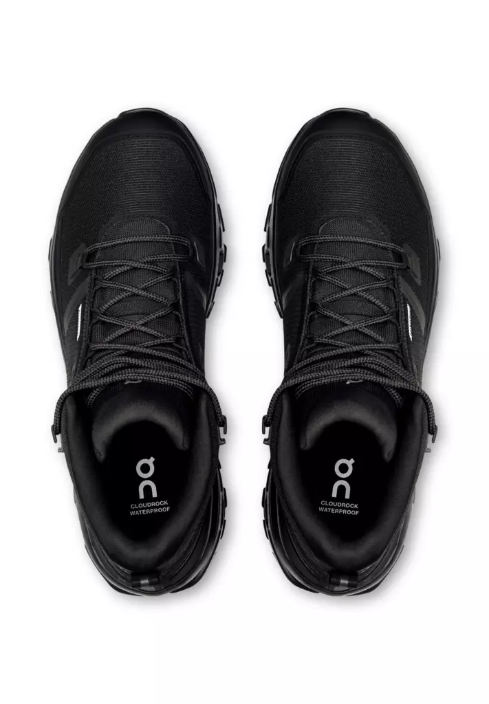 Ботинки On Cloudrock Mid Waterproof black/black