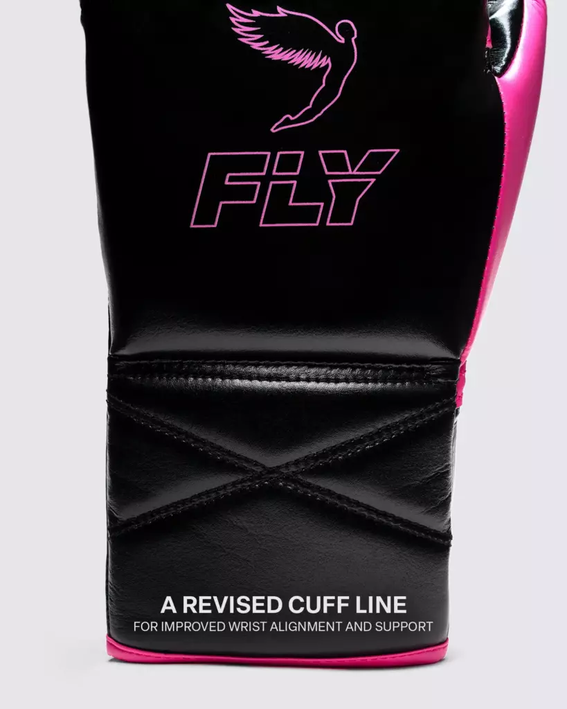 Боксёрские перчатки Fly SUPERLACE PRO X 2 GLOVES - Black/Knockout Pink