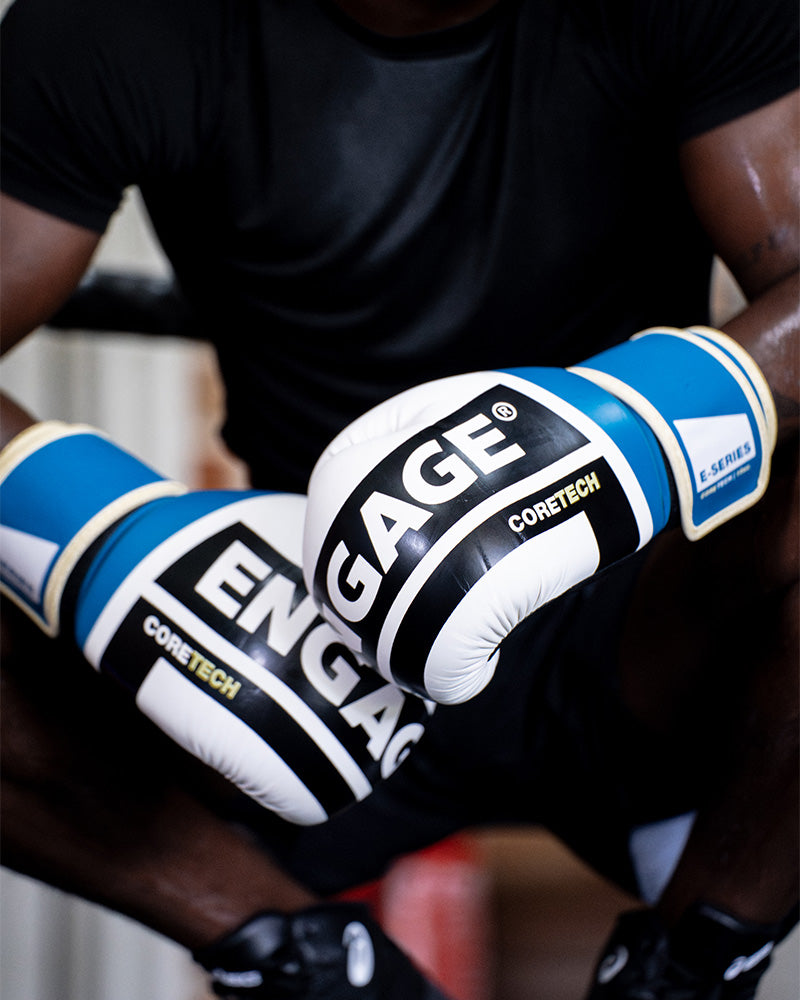 Боксёрские перчатки Engage E-SERIES BOXING GLOVES (MILITARY BLUE)