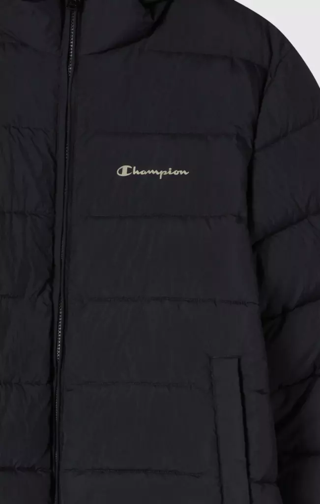 Пуховик Champion с капюшоном Чёрный