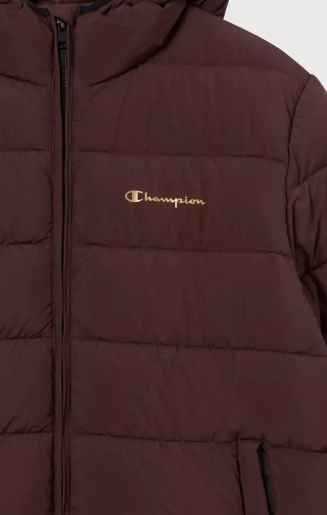 Пуховик Champion с капюшоном Коричневый