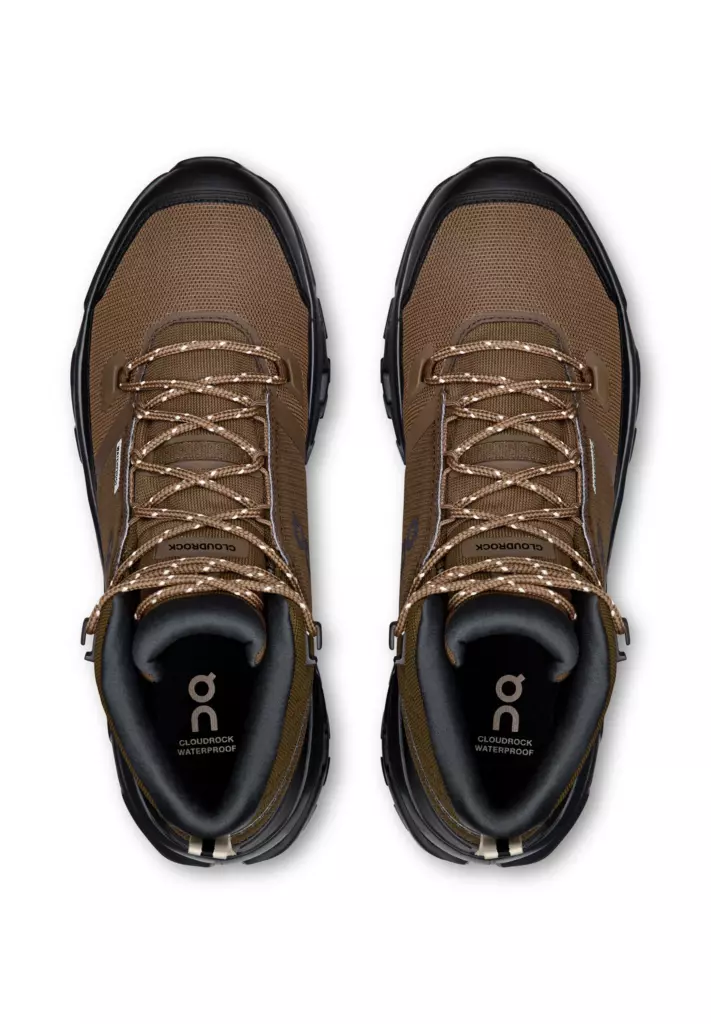 Ботинки On Cloudrock Mid Waterproof earth black