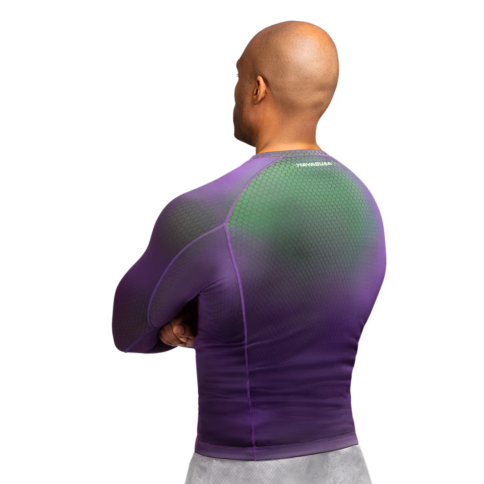 Рашгард Hayabusa PURPLE/GREEN