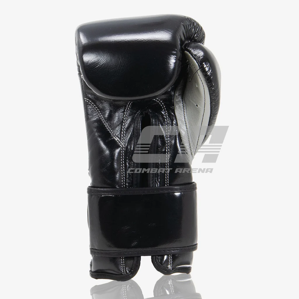 Боксёрские перчатки Cleto Reyes CE6 чёрно-серебрянные