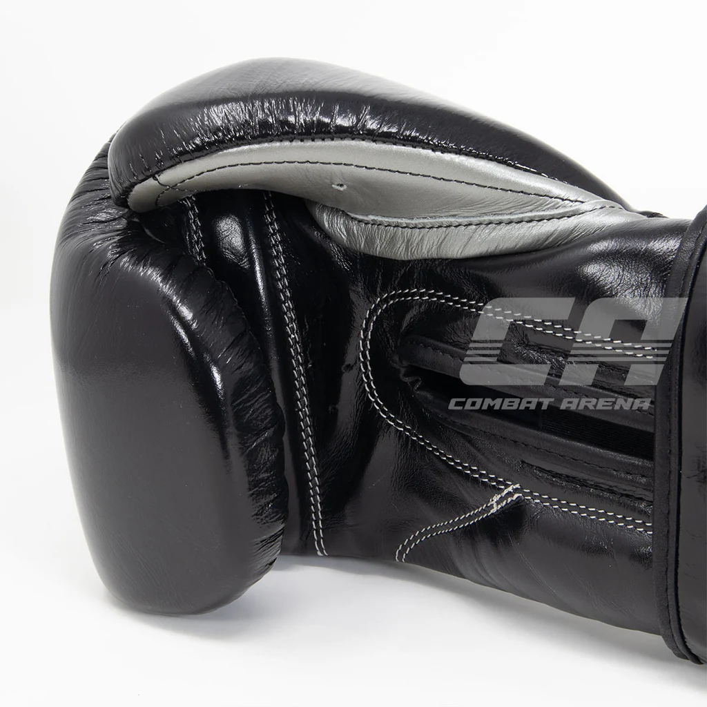 Боксёрские перчатки Cleto Reyes CE6 чёрно-серебрянные