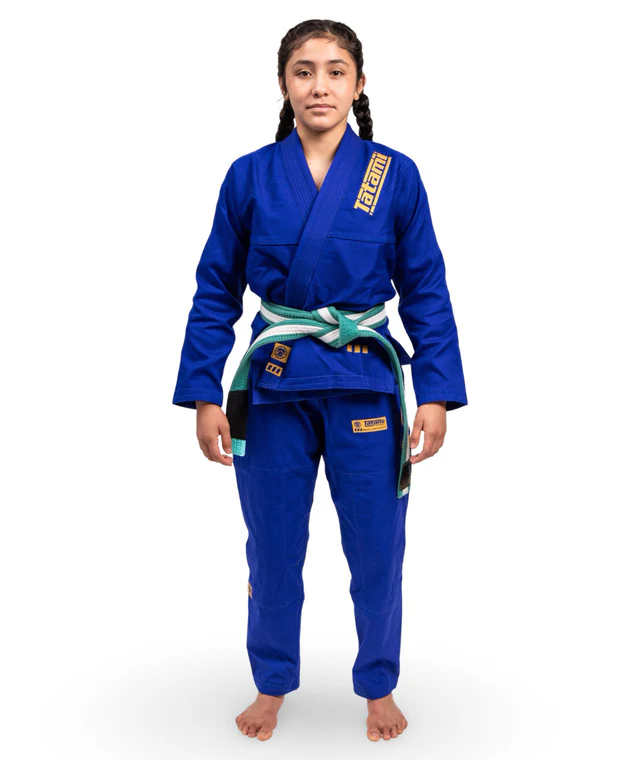 Детское кимоно Tatami PRO SERIES - BLUE & CHAMPION GOLD