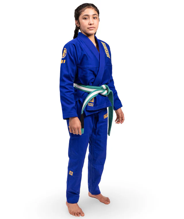 Детское кимоно Tatami PRO SERIES - BLUE & CHAMPION GOLD