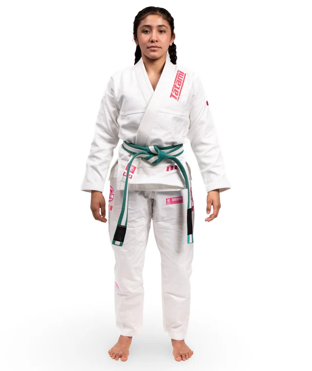 Детское кимоно Tatami PRO SERIES - WHITE & WILD ROSE