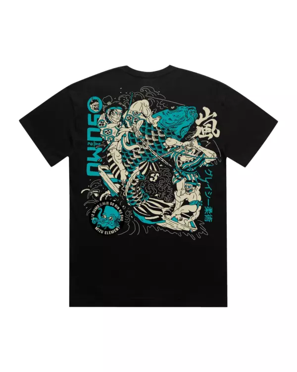 Футболка Half Sumo Koi - black