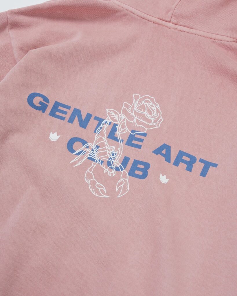 Худи KINGZ Gentle Art Club - Muted Pink