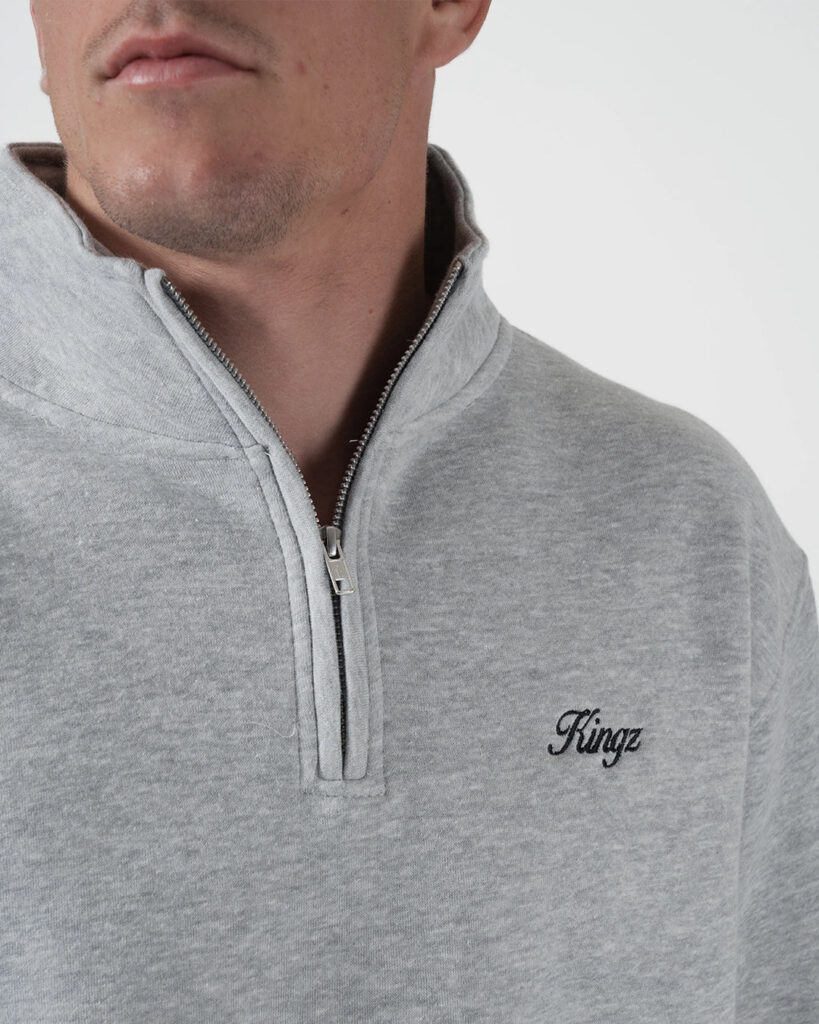 Свитшот на молнии KINGZ Script Quarter - Grey