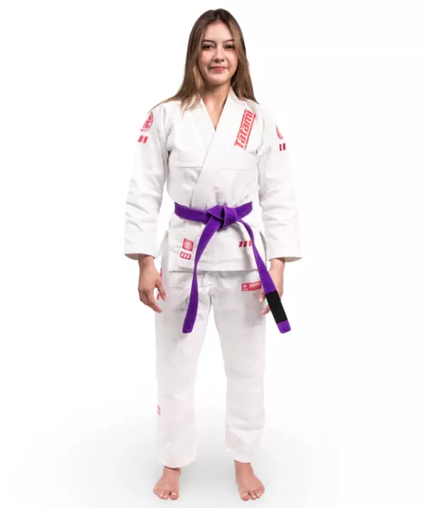 Кимоно женское Tatami LADIES PRO SERIES - WHITE & WILD ROSE