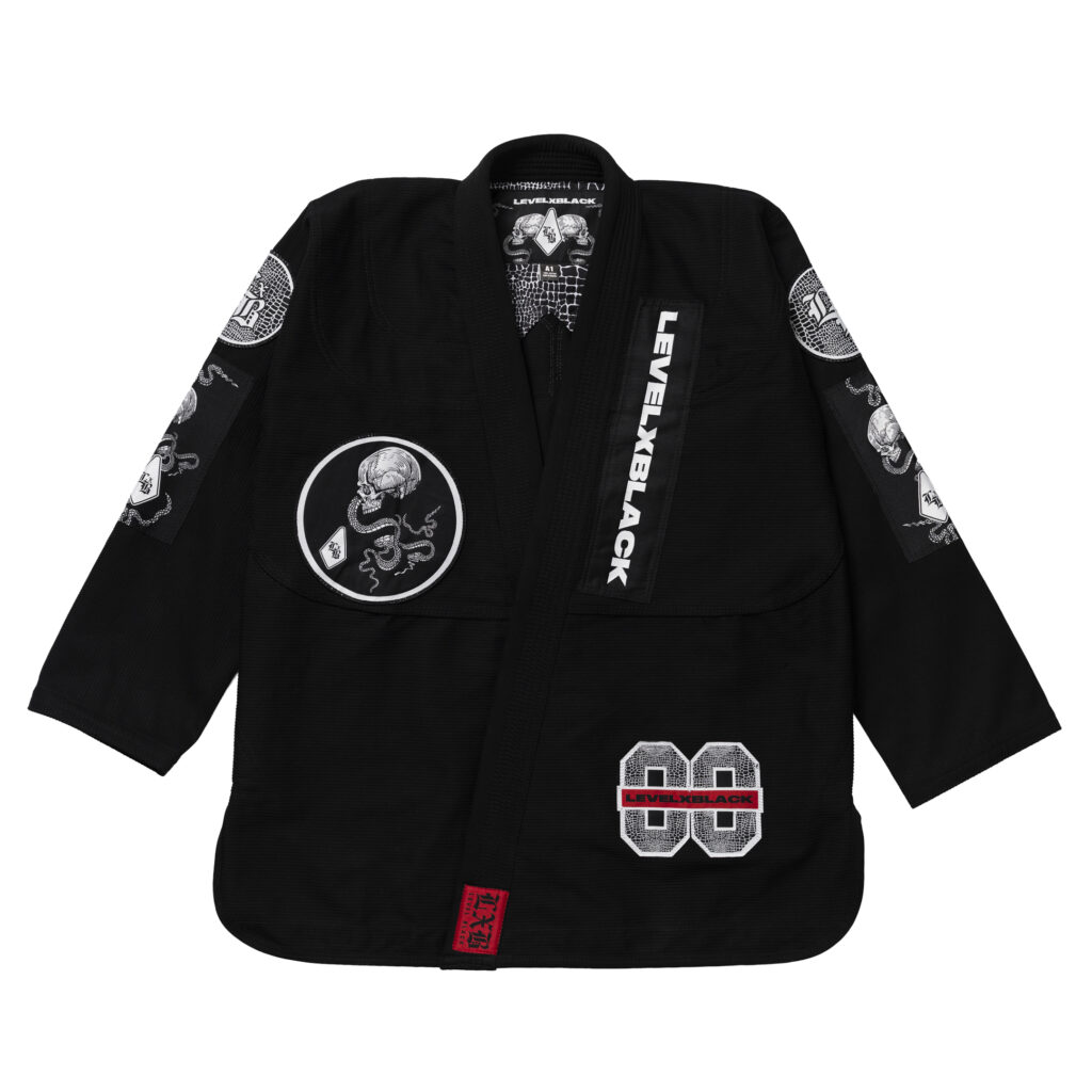 Кимоно Level x Black GOTHIC SERPENT чёрное