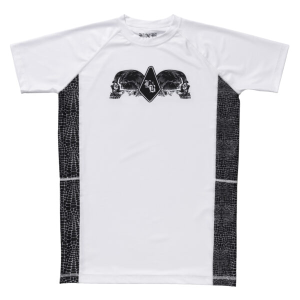 Рашгард Level x Black GOTHIC SERPENT белое