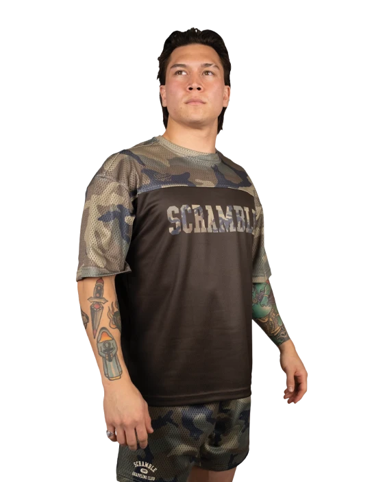 Тренировочная футболка Scramble – WOODLAND CAMO