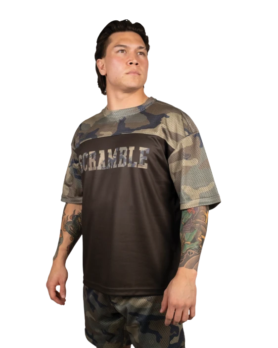 Тренировочная футболка Scramble – WOODLAND CAMO