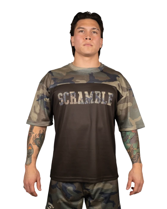 Тренировочная футболка Scramble – WOODLAND CAMO