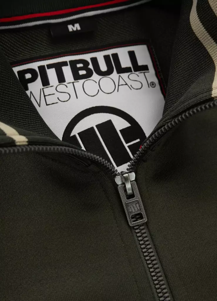 Олимпийка PITBULL OLDSCHOOL TAPE LOGO темно-зеленая