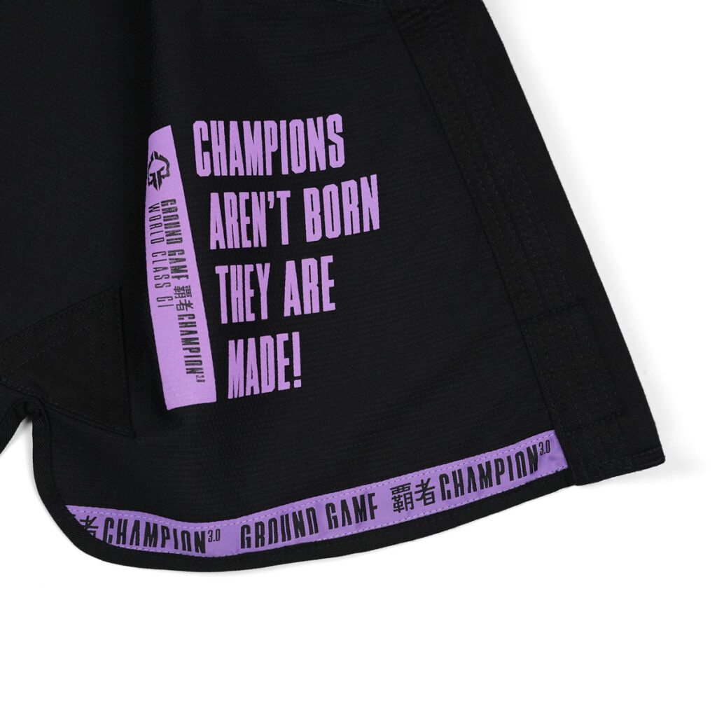 Женское Кимоно Ground Game CHAMPION 3.0 LAVENDER чёрное