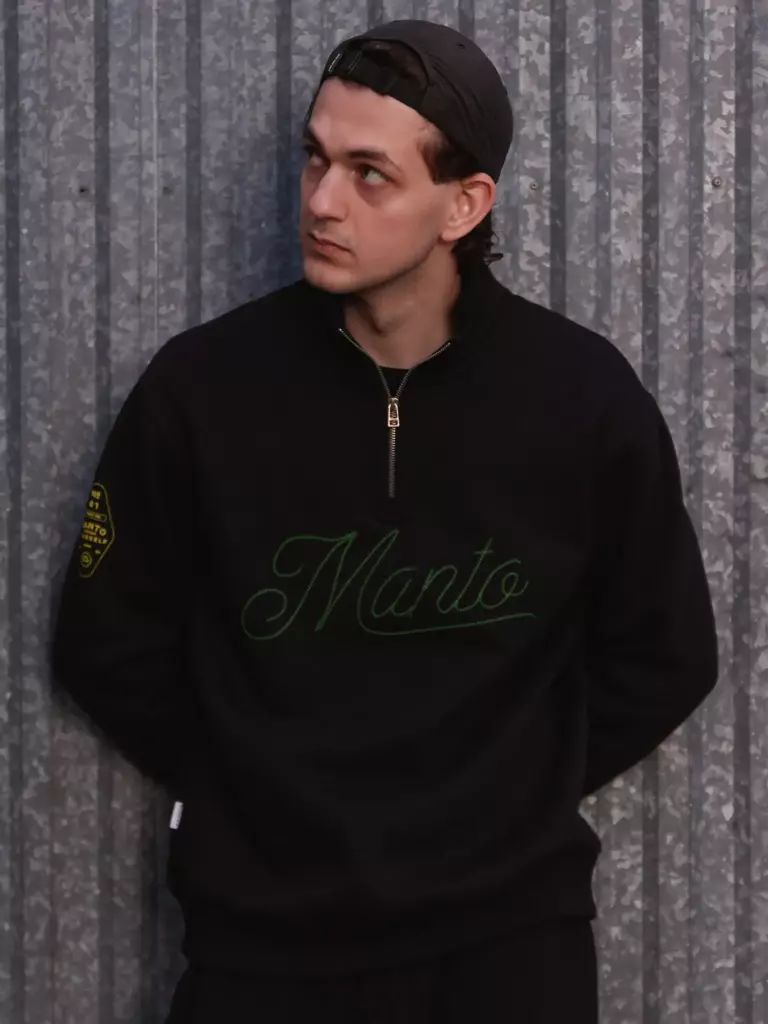 Зип-свитшот MANTO ONE чёрный