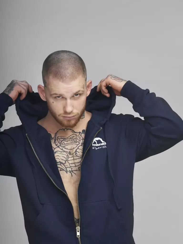 Толстовка MANTO FIGHT COMPANY синяя