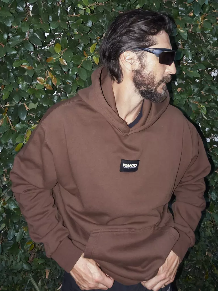 Худи MANTO LABEL 25 OVERSIZE - Коричневое