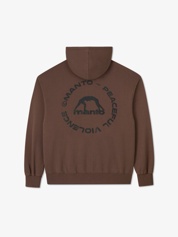 Худи MANTO LABEL 25 OVERSIZE - Коричневое