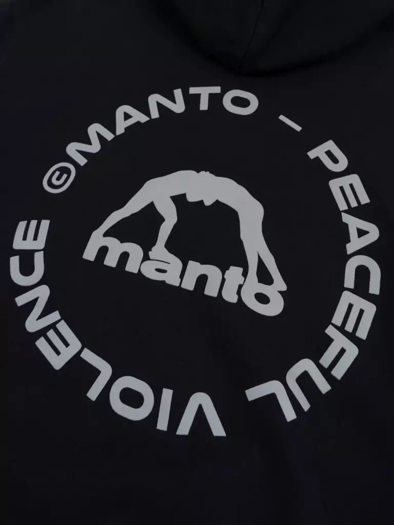 Худи MANTO LABEL 25 REGULAR OVERSIZE чёрная
