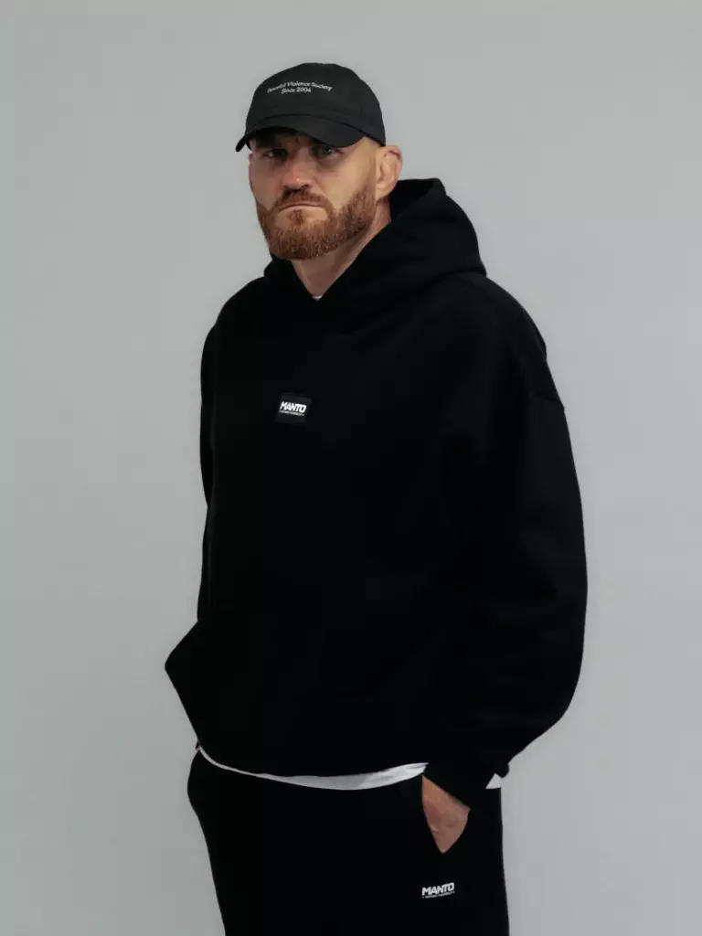 Худи MANTO LABEL 25 REGULAR OVERSIZE чёрная
