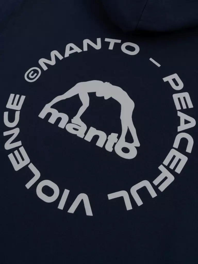 Худи MANTO LABEL 25 OVERSIZE темно-синее
