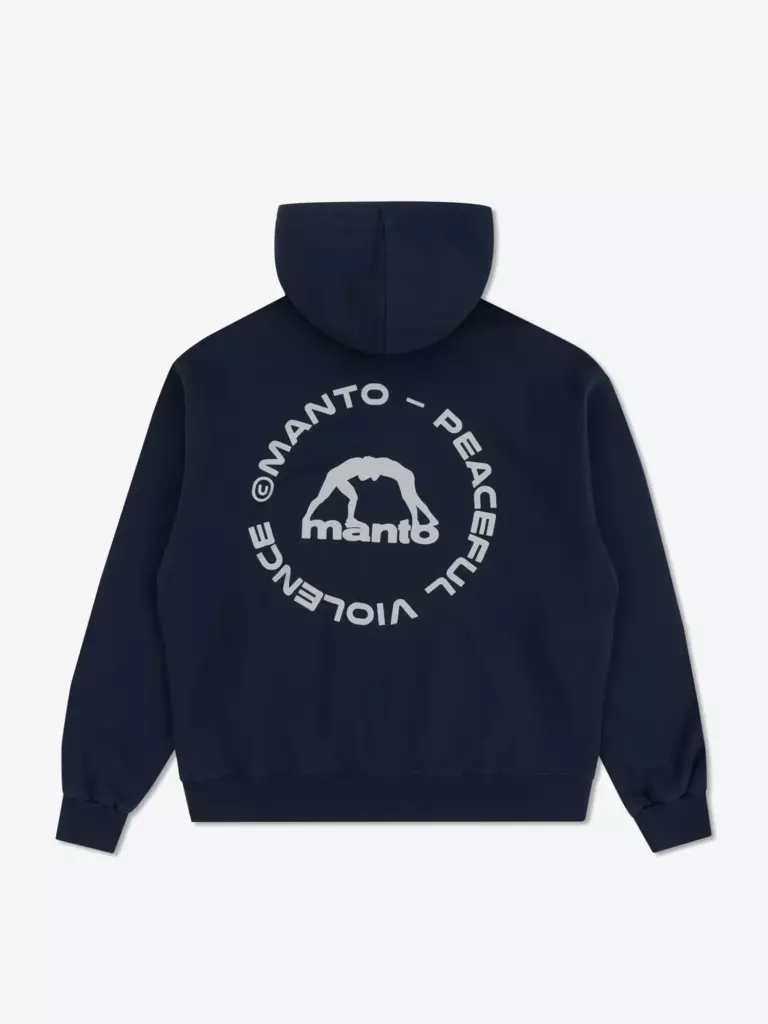 Худи MANTO LABEL 25 OVERSIZE темно-синее
