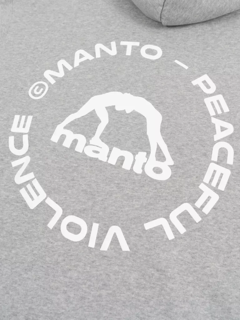 Худи MANTO LABEL 25 OVERSIZE серая