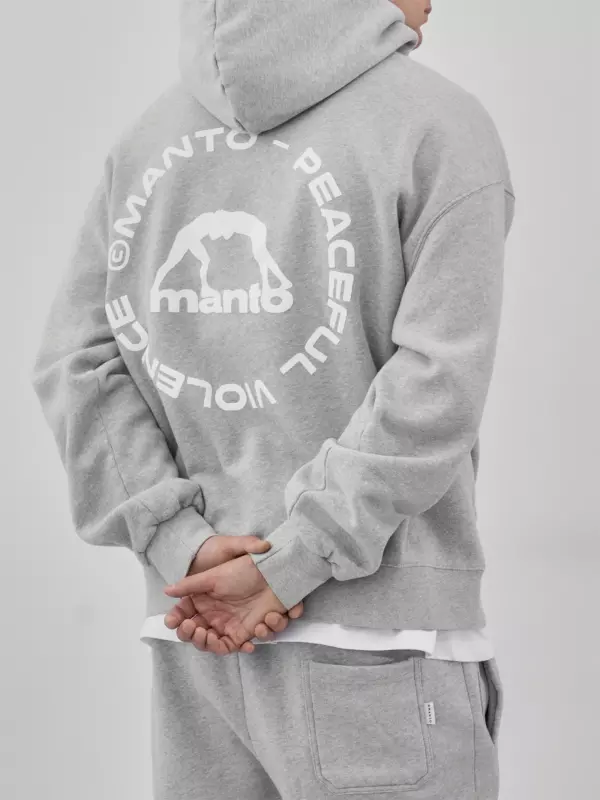 Худи MANTO LABEL 25 OVERSIZE серая