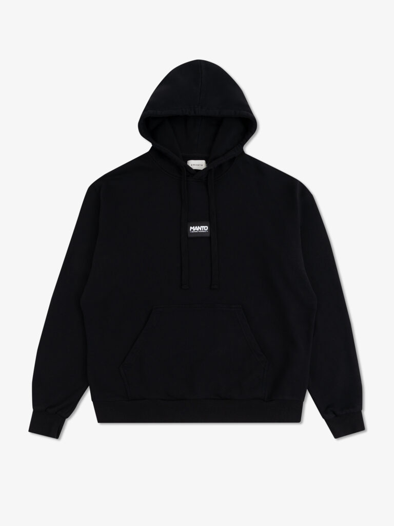 Худи MANTO LABEL 25 REGULAR OVERSIZE чёрная