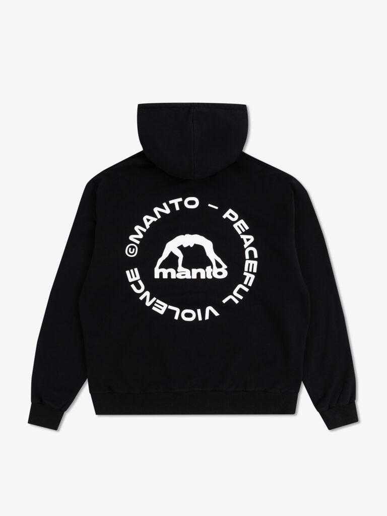 Худи MANTO LABEL 25 REGULAR OVERSIZE чёрная