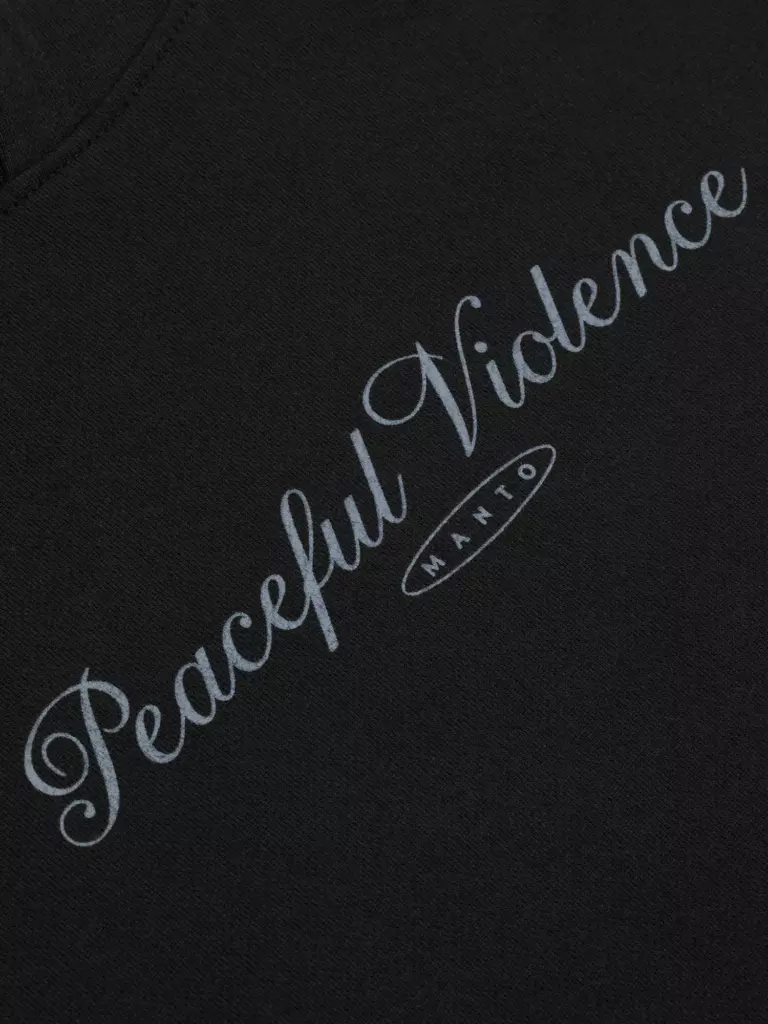Худи MANTO PEACEFUL VIOLENCE чёрное