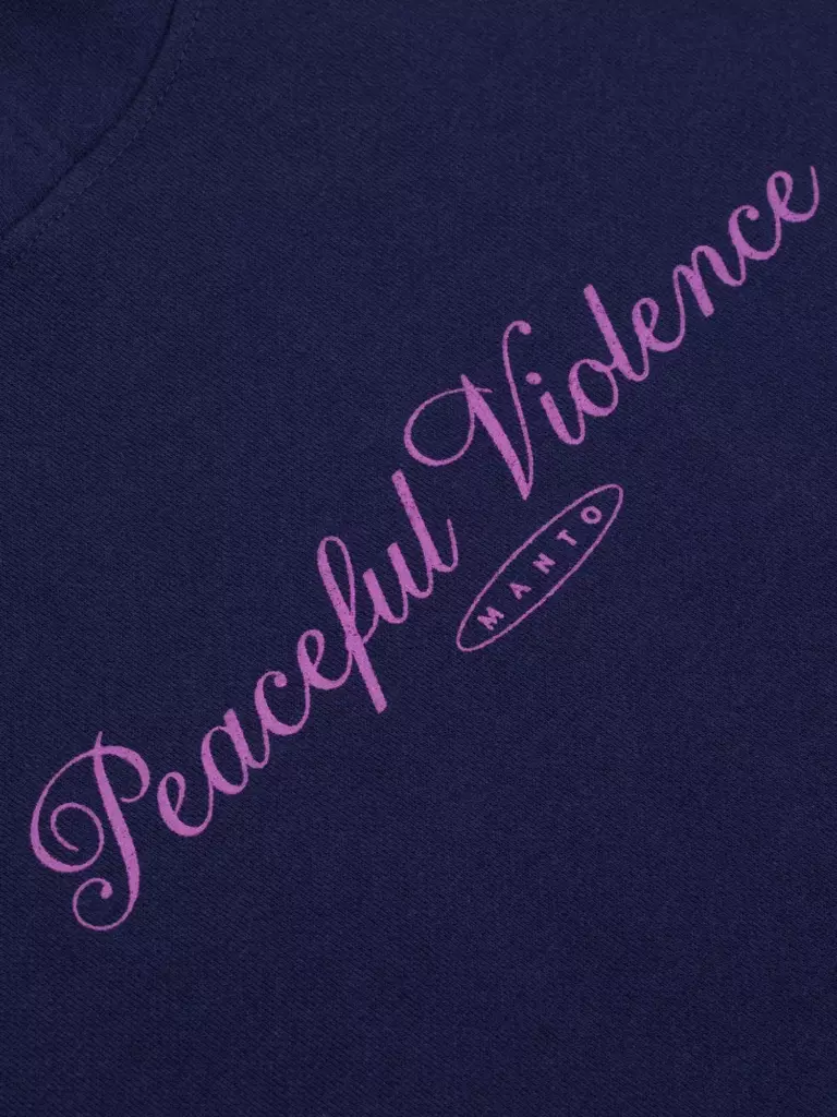 Худи MANTO PEACEFUL VIOLENCE темно-синее