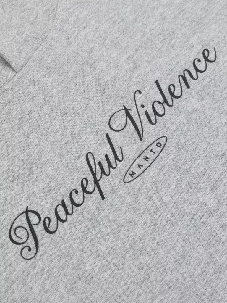 Худи MANTO PEACEFUL VIOLENCE серое