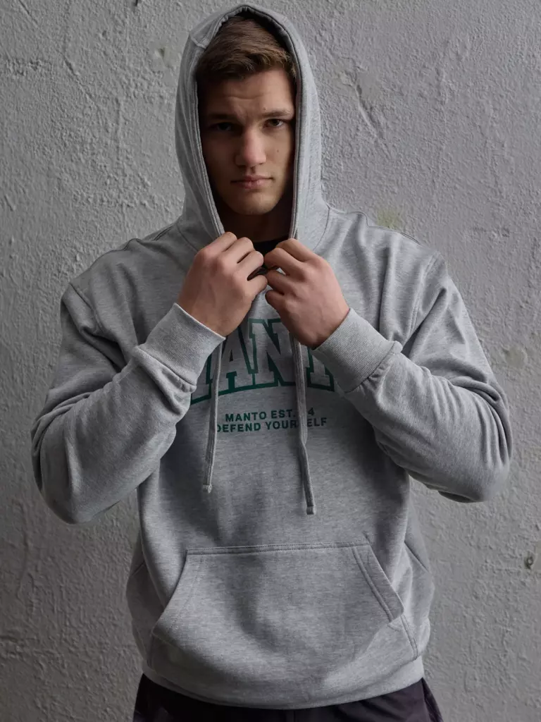 Худи MANTO VARSITY 26 серая