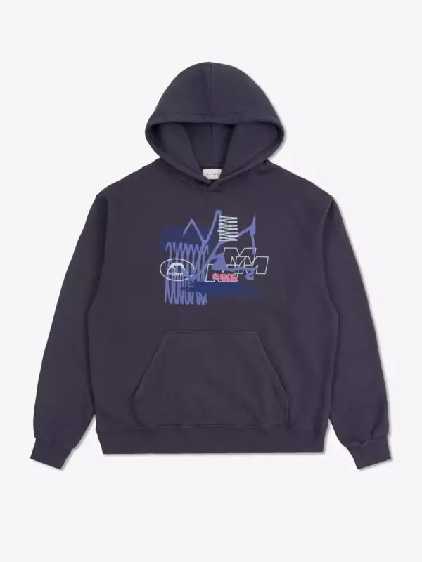 Худи MANTO WIRE OVERSIZE Пурпурная