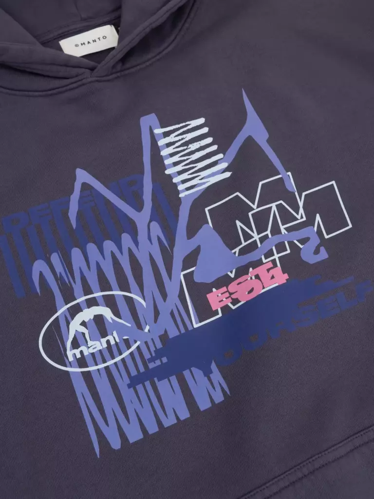 Худи MANTO WIRE OVERSIZE Пурпурная